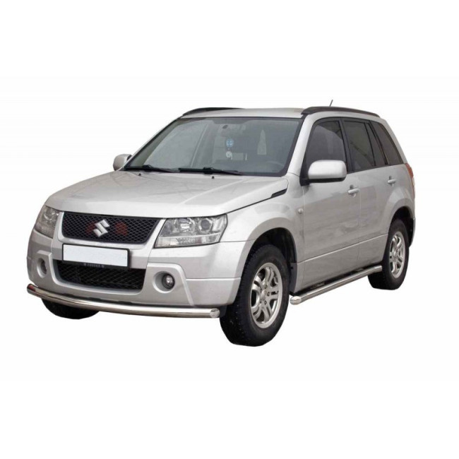 Защита порогов «Труба» (d63,5) для Suzuki Grand Vitara (2005-2008) купить в интернет-магазине tuning63
