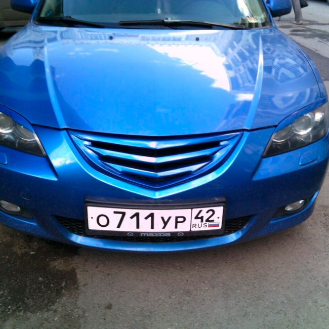 Решетка радиатора "Корнер" для Mazda 3 седан, дорестайлинг (2003-2006) купить в интернет-магазине tuning63 Решетка радиатора "Корнер" для Mazda 3 седан, дорестайлинг (2003-2006) купить в интернет-магазине tuning63