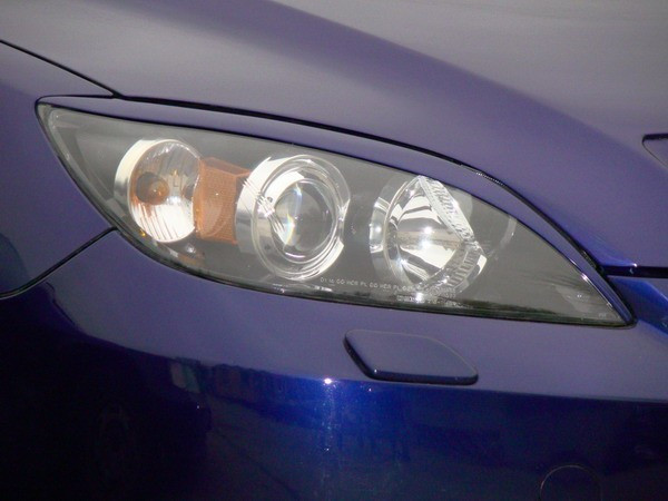 Накладки на фары (реснички) длинные Mazda 3 Hatchback var№3 купить в интернет-магазине tuning63