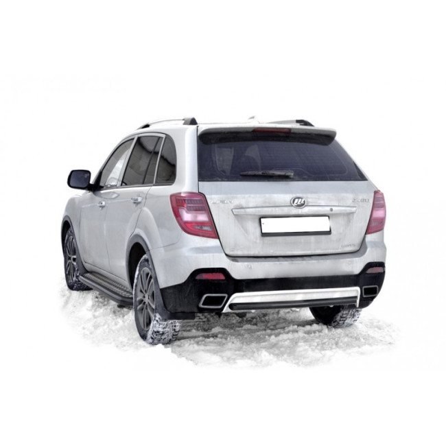 Защита заднего бампера «Труба» (d63,5) для Lifan X60 (2016-н.в.) купить в интернет-магазине tuning63