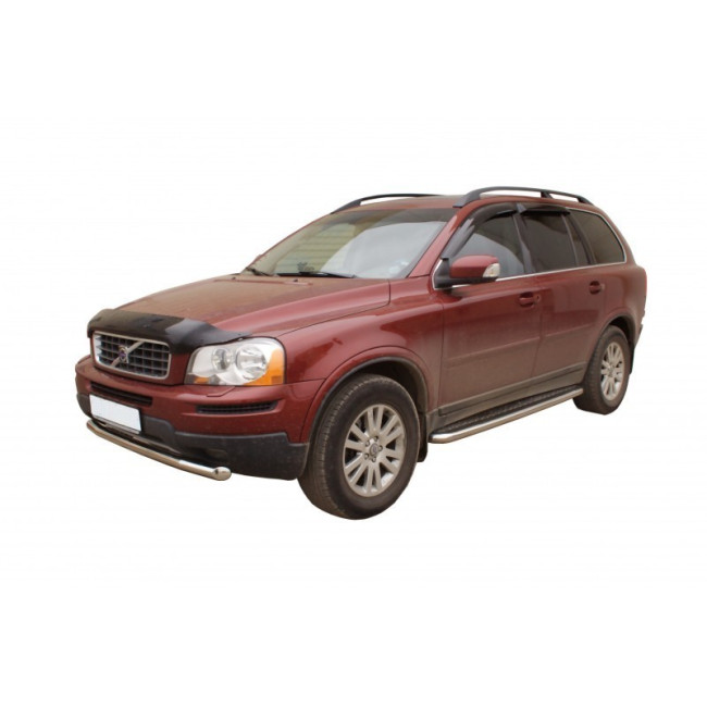 Защита порогов с алюминиевым листом (d63,5) для Volvo XC90 (2006-2014) купить в интернет-магазине tuning63