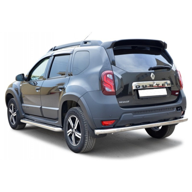 Защита заднего бампера «Труба» (d63.5) для Renault Duster (2015-н.в.) купить в интернет-магазине tuning63