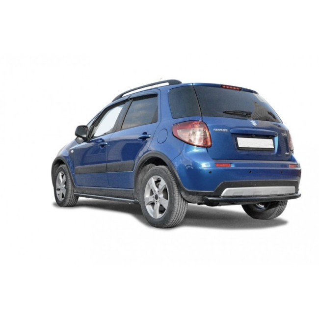 Защита заднего бампера «Труба» (d76) для Suzuki SX4 Classic рестайлинг (2009-2014) купить в интернет-магазине tuning63