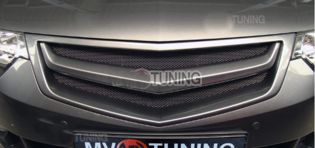 Планка в решетку радиатора "Sport" Honda Accord VIII, Acura TSX (CU2) (2008-2010) var №2 без логотипа купить в интернет-магазине tuning63 Планка в решетку радиатора "Sport" Honda Accord VIII, Acura TSX (CU2) (2008-2010) var №2 без логотипа купить в интернет-магазине tuning63