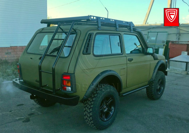 Силовой задний бампер F-DESIGN FD 2.0 для Lada 4x4 купить в интернет-магазине tuning63