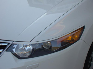 Накладки на фары (реснички) узкие Honda Accord VIII, Acura TSX (CU2) (2008-2013) var№1