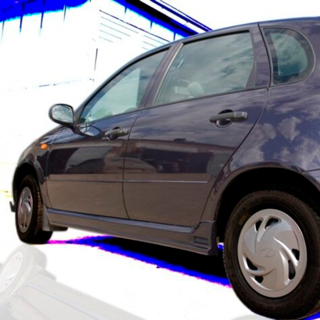 Накладки на пороги с сеткой для ВАЗ 1117-1119 LADA Kalina (2004-2013) купить в интернет-магазине tuning63