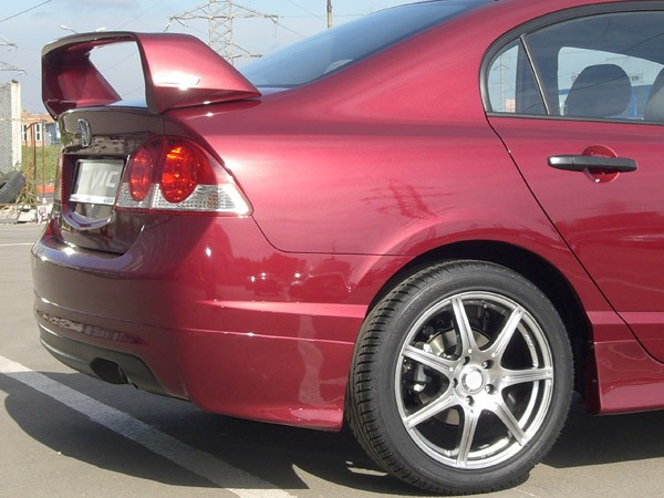 Спойлер задний "Mugen Style" Honda Civic 4d (2006-2012 г.в.) купить в интернет-магазине tuning63