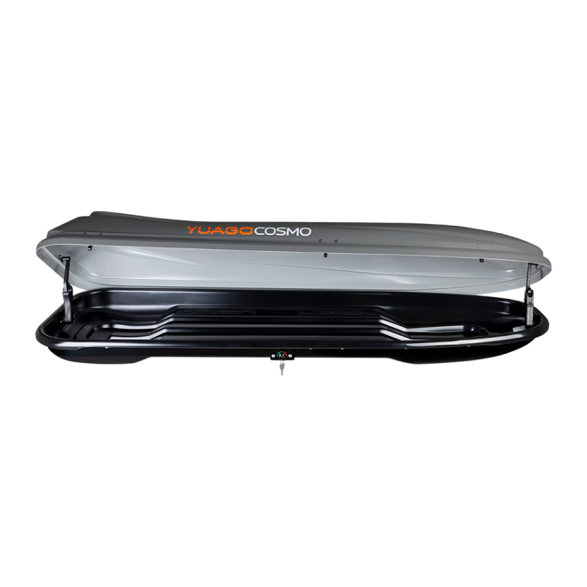 Автобокс YUAGO Cosmo 210 (тиснение) (EuroLock), серый, 485л купить в интернет-магазине tuning63