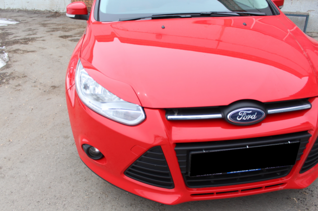 Накладки на фары (реснички) узкие var№2 Ford Focus 3 (2012-2014) купить в интернет-магазине tuning63