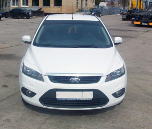 Накладки на фары (реснички) узкие var№3 Ford Focus 2 (2008-2011)