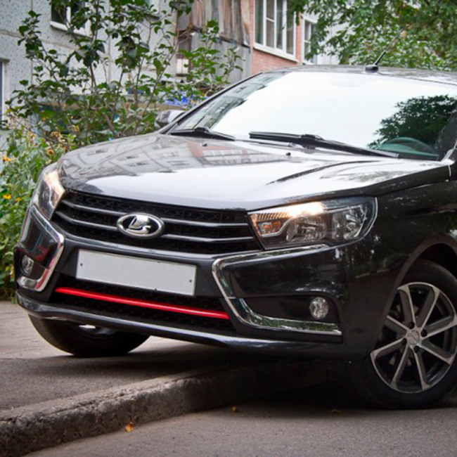 Накладка на передний бампер "АртФорм" для LADA Vesta (2016-н.в.), седан купить в интернет-магазине tuning63