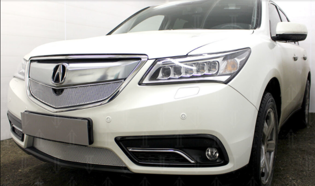 Защита радиатора "PREMIUM" Acura MDX III (2014-н.в.) низ, хром купить в интернет-магазине tuning63