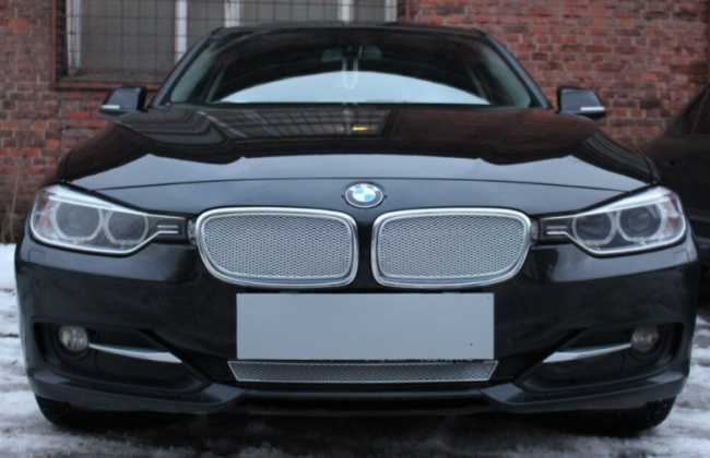 Защита радиатора "PREMIUM" BMW 3 F30, F31 (2012-2015) верх, хром купить в интернет-магазине tuning63