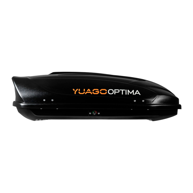 Автобокс YUAGO OPTIMA (тиснение) (EuroLock), черный, 390л купить в интернет-магазине tuning63