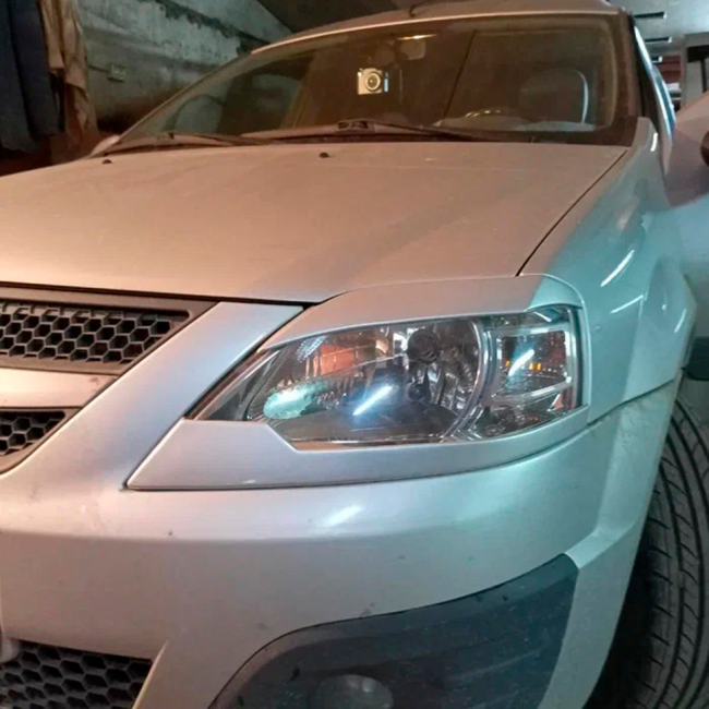 Накладки на фары (реснички) "Нижние" для LADA Largus (2012-2021) купить в интернет-магазине tuning63