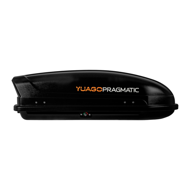 Автобокс YUAGO Pragmatic (тиснение) (EuroLock), черный, 410 л купить в интернет-магазине tuning63