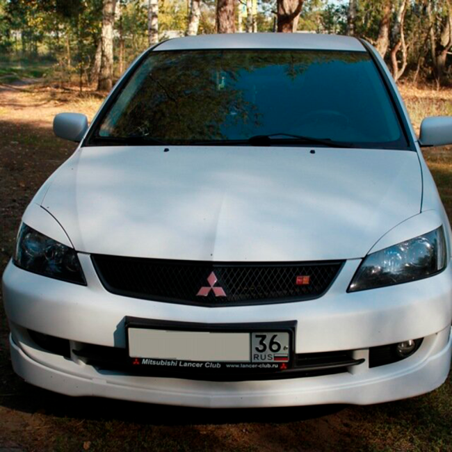 Накладки на фары (реснички) "Узкие" для Mitsubishi Lancer 9 (2003-2009) купить в интернет-магазине tuning63