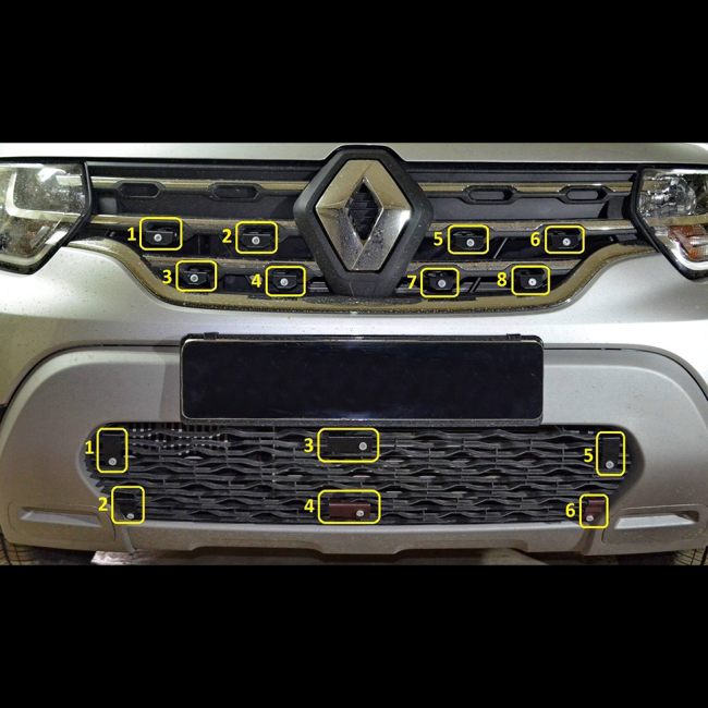 Заглушка №1 (верх) "КАРТ" для Renault Duster 2 (с 2021 г.в.) купить в интернет-магазине tuning63