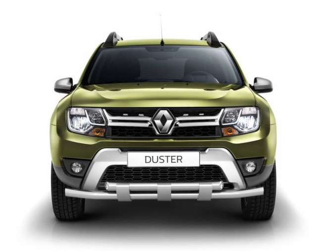 Защита переднего бампера двойная с пластинами (НПС) Renault Duster 2016- купить в интернет-магазине tuning63