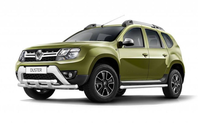 Защита переднего бампера двойная с пластинами (НПС) Renault Duster 2016- купить в интернет-магазине tuning63 Защита переднего бампера двойная с пластинами (НПС) Renault Duster 2016- купить в интернет-магазине tuning63