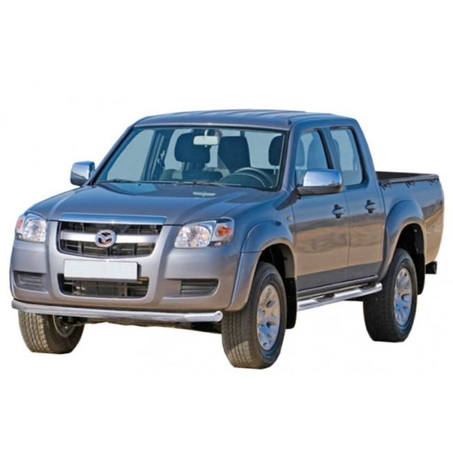 Защита порогов «Труба с проступью» (d76) для Mazda BT-50 picup (2006-2011) купить в интернет-магазине tuning63