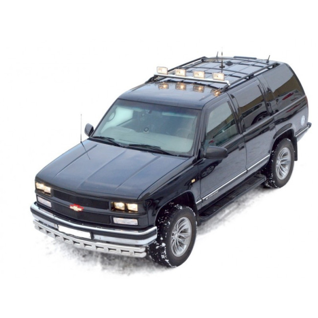 Защита переднего бампера "Труба" под противотуманки (d51) для Chevrolet Tahoe (1994-1999), (крепеж на рейлинги) купить в интернет-магазине tuning63