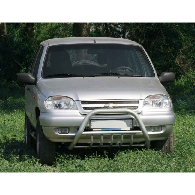 Кенгурин с дополнительной защитой двигателя "низкий" для ВАЗ 2123 "Chevrolet Niva" купить в интернет-магазине tuning63