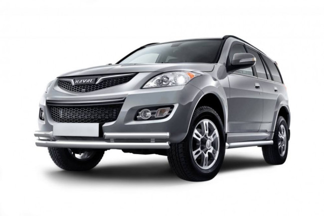 Защита переднего бампера двойная с углами 63/51 мм (НПС) HAVAL H5 (2020-н.в.) купить в интернет-магазине tuning63