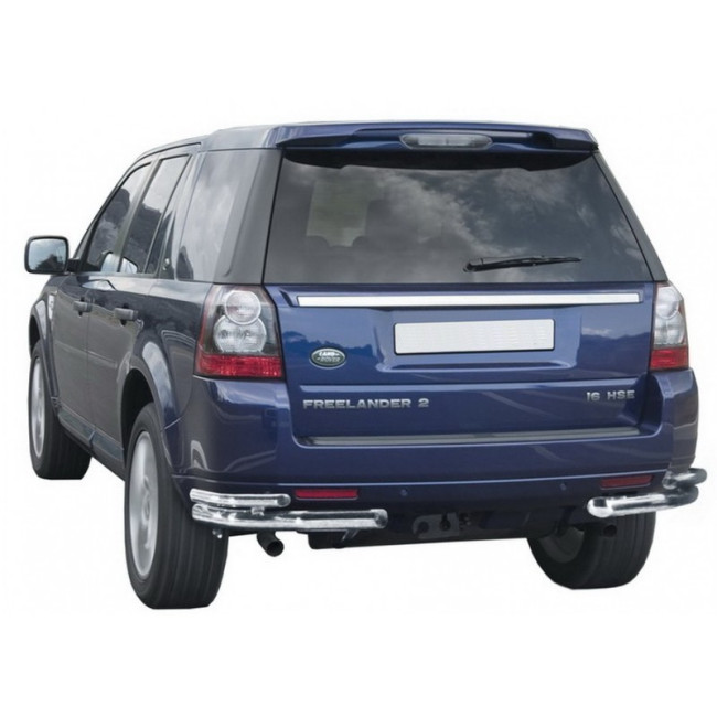 Защита заднего бампера «Уголки двойные» (d63.5) для Land Rover Freelander 2 (2012-2014) купить в интернет-магазине tuning63