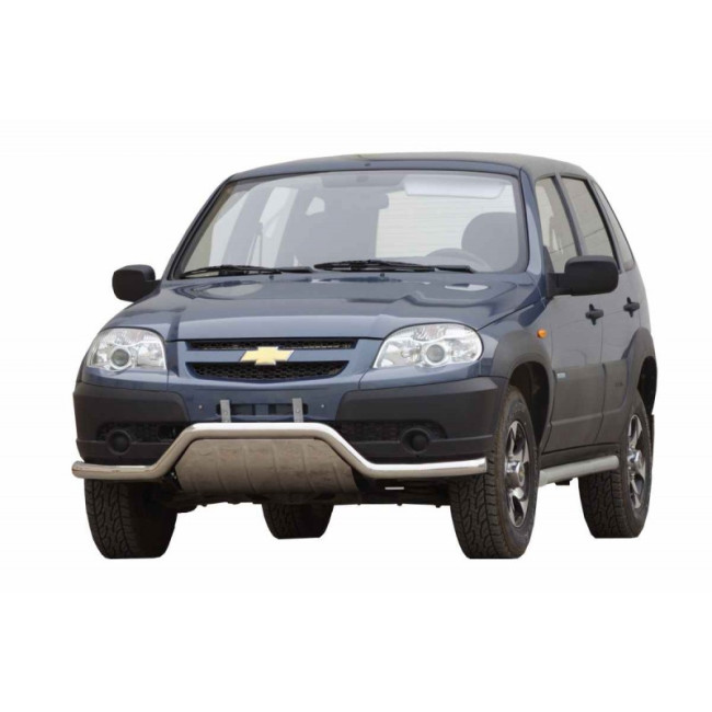 Кенгурин с дополнительной защитой двигателя «Волна» (d63,5) для ВАЗ 2123 "Chevrolet Niva" RS купить в интернет-магазине tuning63