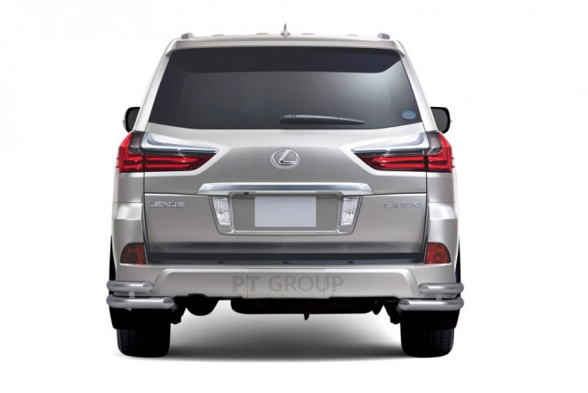 Защита заднего бампера двойная угловая 63/51 мм (НПС) LEXUS 450D (2015-2019 г.в.) купить в интернет-магазине tuning63 Защита заднего бампера двойная угловая 63/51 мм (НПС) LEXUS 450D (2015-2019 г.в.) купить в интернет-магазине tuning63