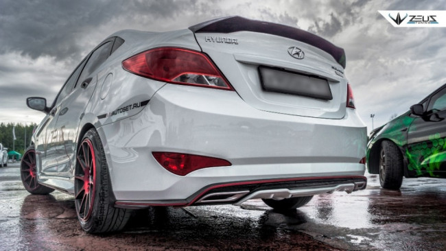 Спойлер "ZEUS" Hyundai Solaris 2015-н.в. Рестайлинг купить в интернет-магазине tuning63