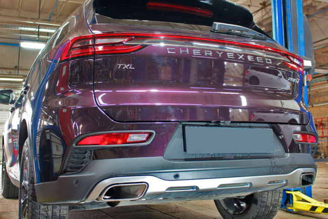 Защита камеры заднего вида Exeed TXL (2020-н.в.) купить в интернет-магазине tuning63