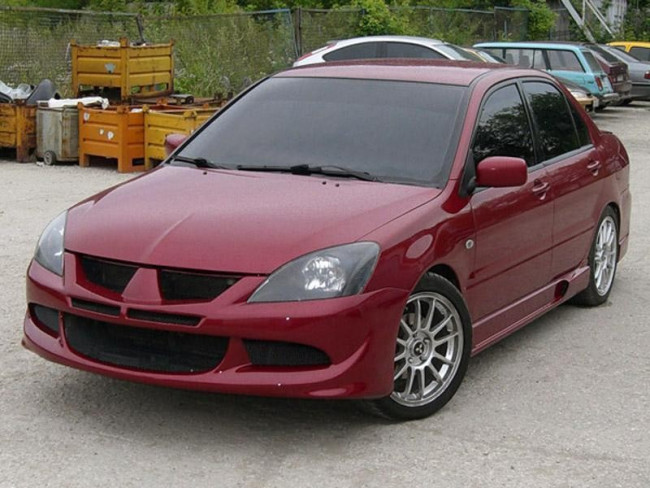 Бампер передний в стиле EVO для Mitsubishi Lancer IX купить в интернет-магазине tuning63