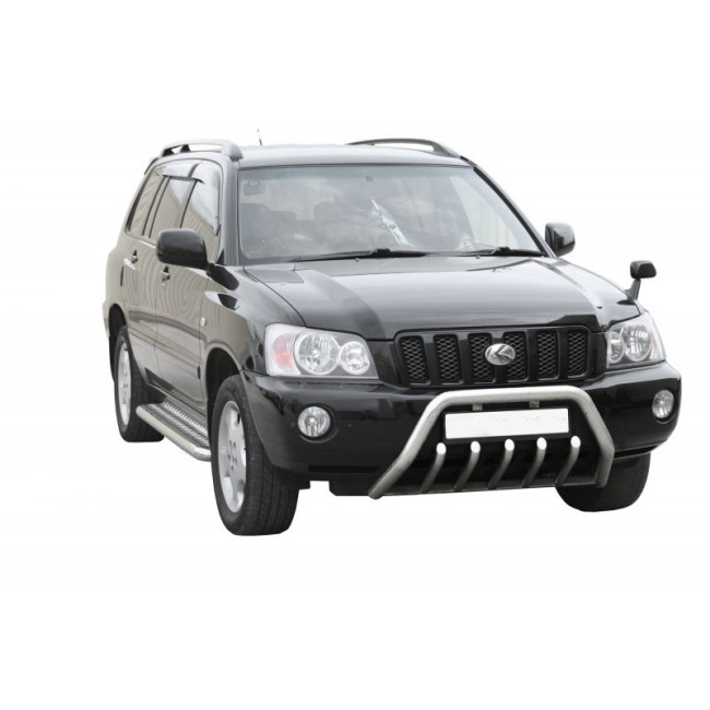 Защита порогов «Труба с проступью» (d76) для Toyota Kluger V Four (2003-2005) купить в интернет-магазине tuning63