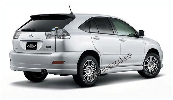 Накладка на задний бампер "Aura" Toyota Harrier (30) купить в интернет-магазине tuning63