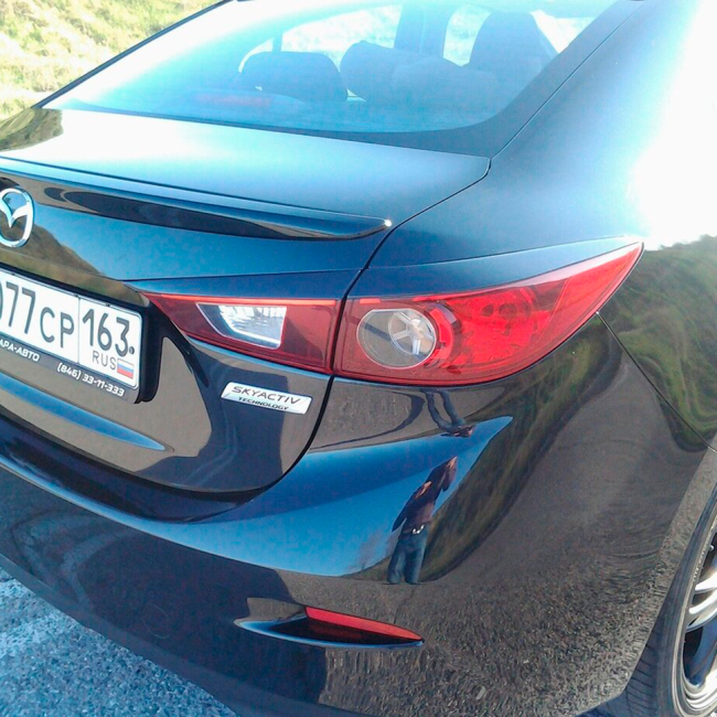 Накладки на задние фары (реснички) "Самурай" (4 части) для Mazda 3 (2013-2019) купить в интернет-магазине tuning63