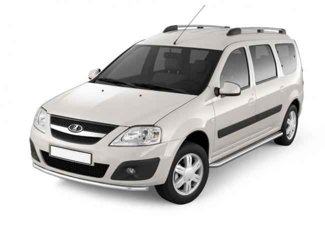 Рейлинги (Серебристый муар) "Комфорт" LADA Largus (2012-н.в.) купить в интернет-магазине tuning63