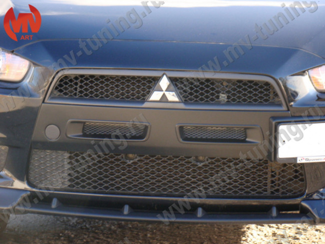 Воздуховоды радиатора в передний бампер Mitsubishi Lancer X, Цельные var№1 (2007-2016 г.в.) купить в интернет-магазине tuning63