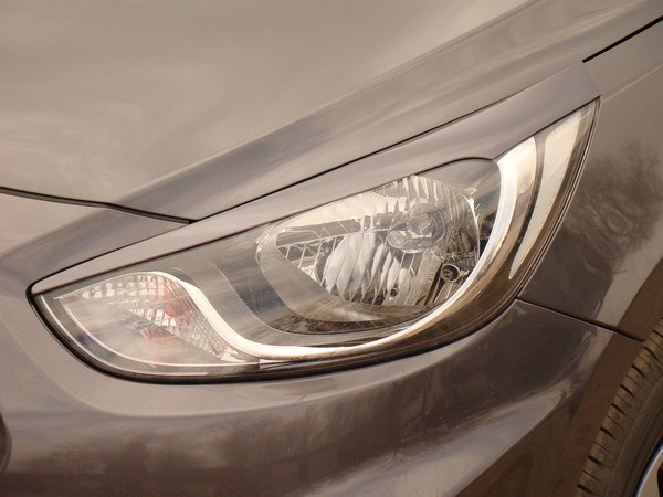 Накладки на фары (реснички) Hyundai Solaris var№2 купить в интернет-магазине tuning63
