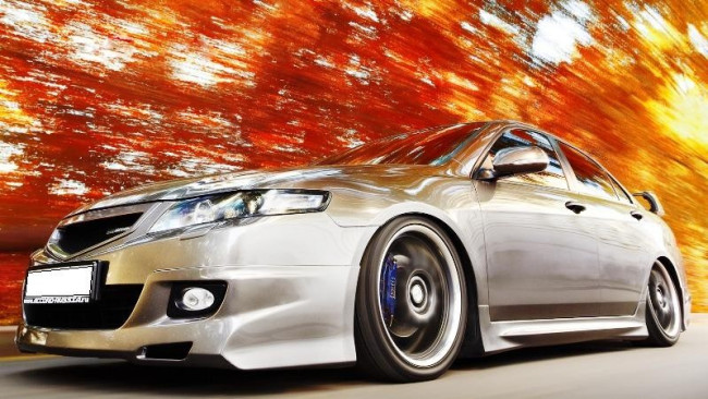Накладки на пороги "Mugen" Honda Accord VII рестайлинг (2006-2007 г.в.) купить в интернет-магазине tuning63