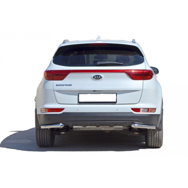 Защита заднего бампера «Уголки» (d51) для Kia Sportage (2016-н.в.) купить в интернет-магазине tuning63