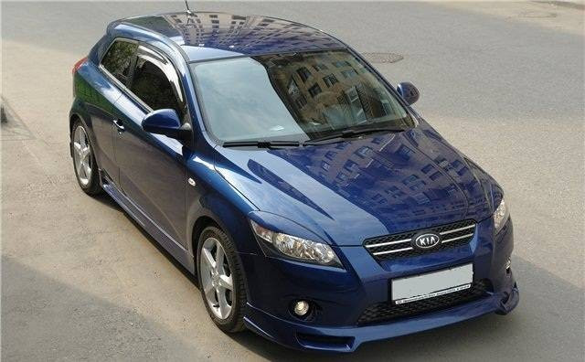Накладки на фары (реснички) Kia Ceed (2006-2010 г.в.) (дорестайлинг) купить в интернет-магазине tuning63