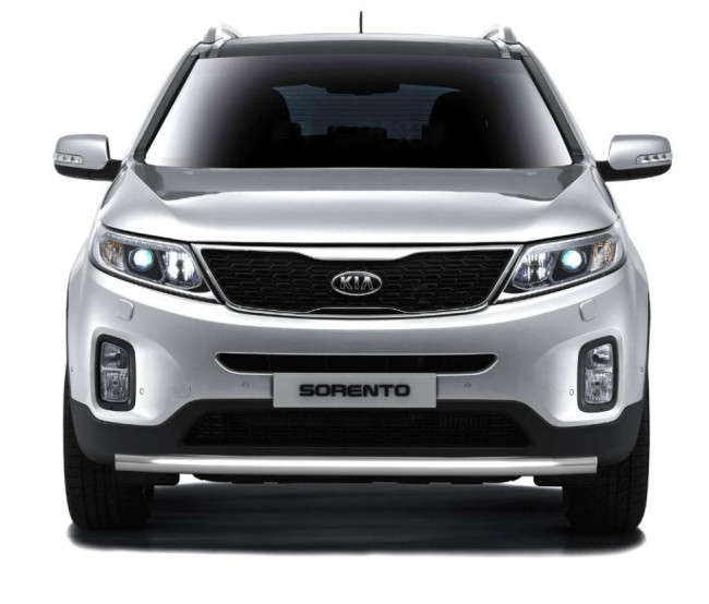 Защита переднего бампера одинарная 63 мм (НПС) KIA Sorento 2014- купить в интернет-магазине tuning63