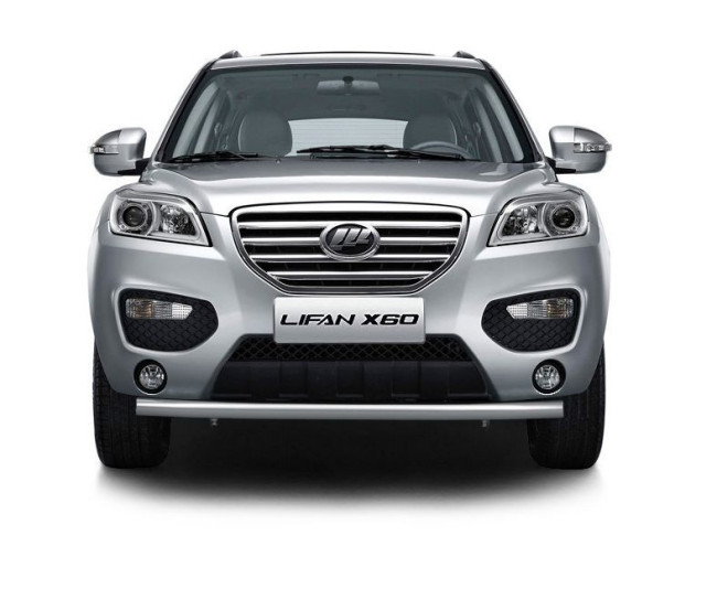 Защита переднего бампера одинарная 63 мм (НПС) Lifan X60 (2012-2016) купить в интернет-магазине tuning63