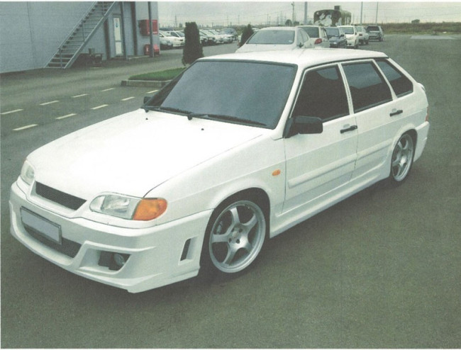 Накладки на пороги "Mugen" для ВАЗ 2114, 2115 купить в интернет-магазине tuning63
