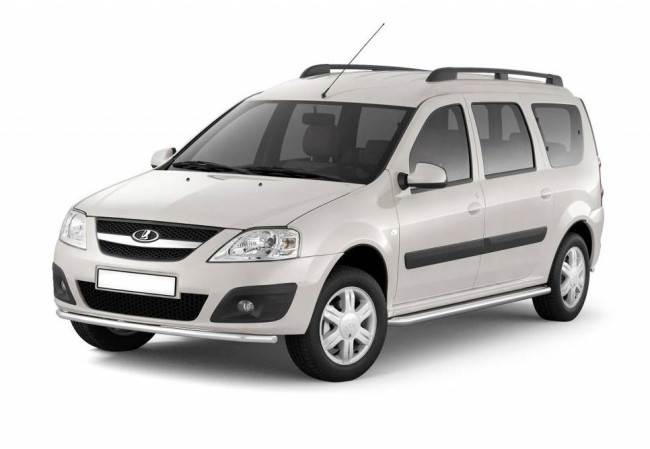 Рейлинги (Чёрный муар) "Усиленный" LADA Largus 2012-н.в. купить в интернет-магазине tuning63