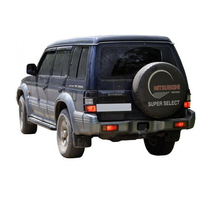 Защита порогов с алюминиевым листом (d63,5) для Mitsubishi Pajero II  (1997-2000) купить в интернет-магазине tuning63