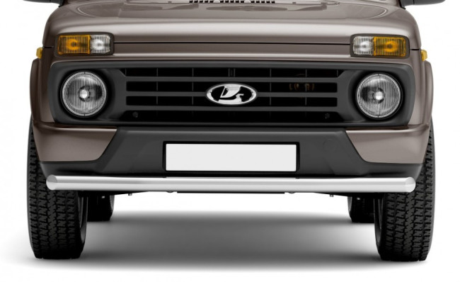 Защита переднего бампера одинарная 63 мм (НПС) для LADA 4x4 Urban c 2015 г.в. купить в интернет-магазине tuning63